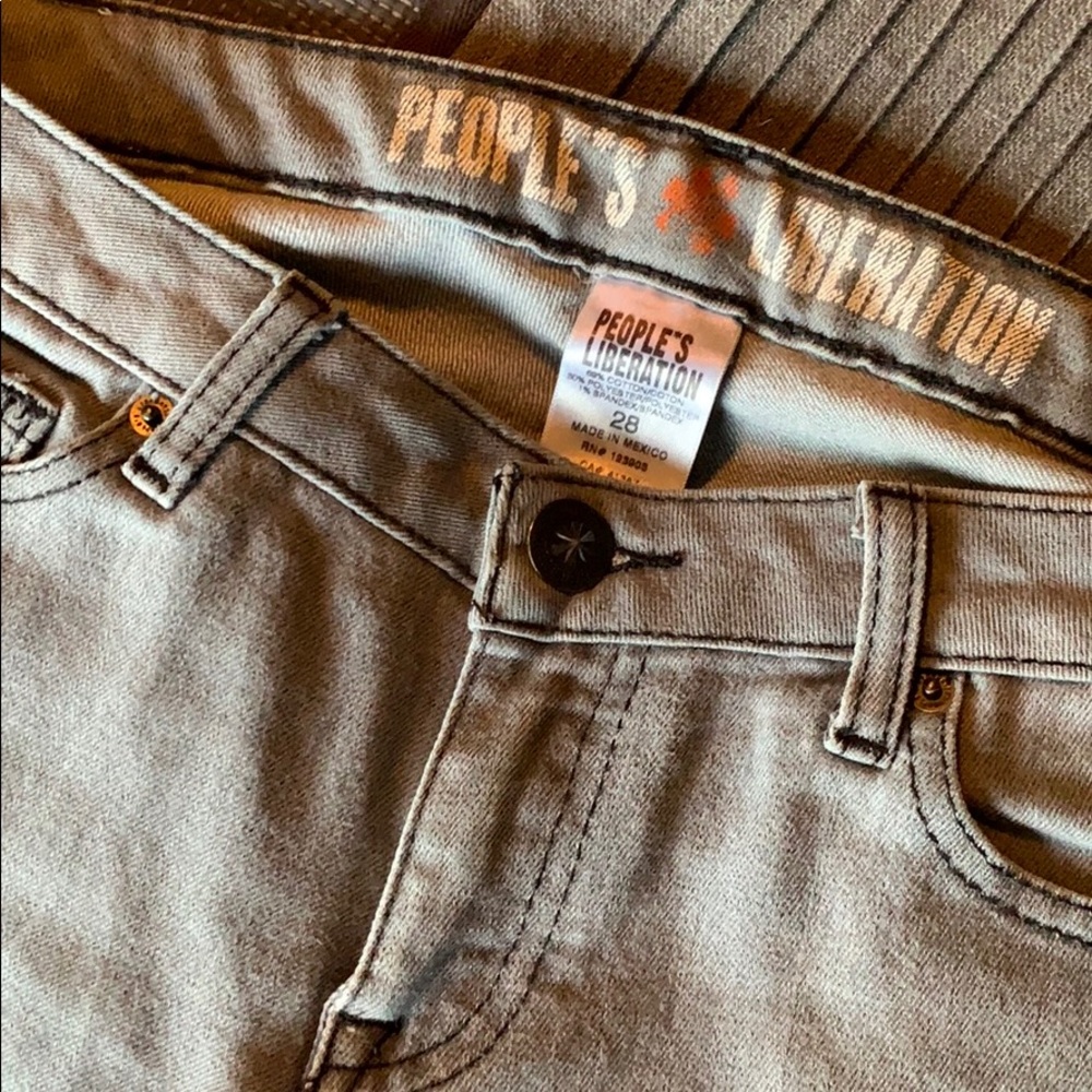Grey people liberation skinny jeans